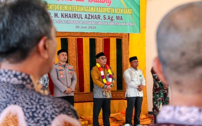 Kepala Kemenag Aceh Barat Kunjungi Madrasah Terpadu Suak Timah, Ajak ASN Tingkatkan Kinerja